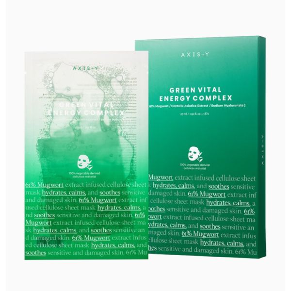 AXIS-Y Green Vital Energy Complex Sheet Mask - 5pcs