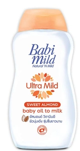 Babi Mild Ultra Mild Sweet Almond Baby Oil To Milk