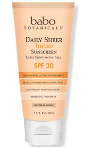 Babo Botanicals Daily Sheer Moisturizing Mineral Tinted Sunscreen SPF 30