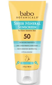 Babo Botanicals Sheer Mineral Sunscreen Lotion SPF50