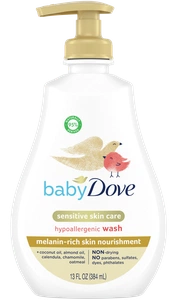 Baby Dove Melanin Rich Skin Nourishment Sensitive Skin Care Hypoallergenic Wash