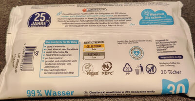 99% Wasser Feuchttücher