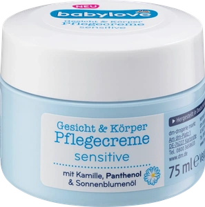Babylove Gesicht & Körper Pflegecreme Sensitive