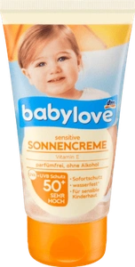 Babylove Sonnencreme Sensitiv Lsf 50+