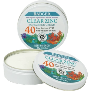 Badger Clear Sport Sunscreen Cream In A Tin - Spf 40