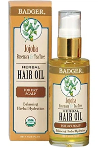 Badger Company Herbal Hair Oil For Dry Scalp