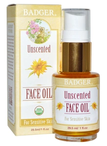 Badger Company Unscented Face Oil For Sensitive Skin