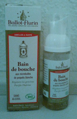 Bain de bouche aux microbulles de propolis blanche