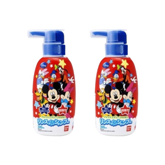 Bandai All in One Bubble Shower Gel - 300ml - Mickey & Friends (2ea) Set