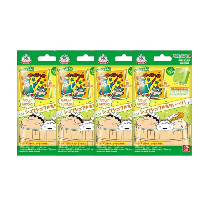 Bandai Crayon Shin-Chan Collection Carbonated Gas Bath Salt - 45g (4ea) Set"