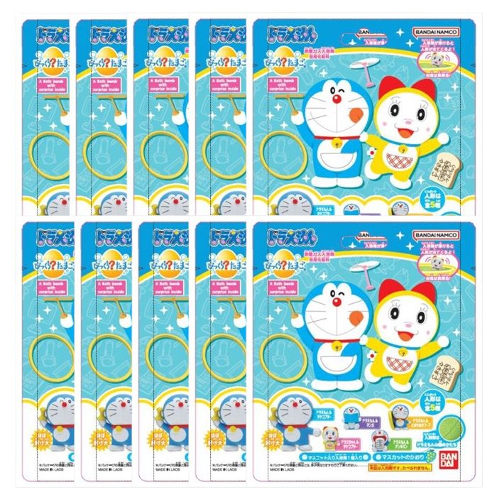 Bandai Doraemon Surprised? Bath Ball - 1 pc (10ea) Set"