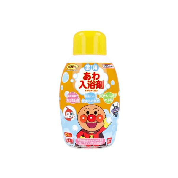 Bandai Medicinal Bubble Bath Additive Anpanman Bottle Type Fruity Soap Scent - 245ml