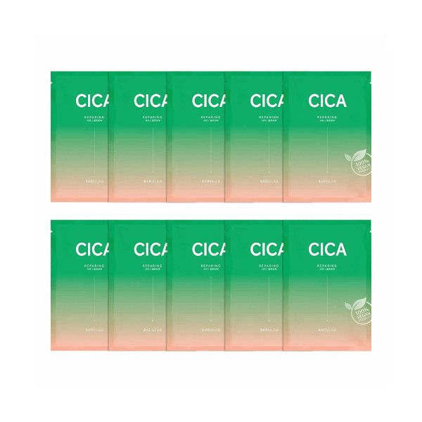BARULAB The Clean Vegan Cica Mask - 10pcs