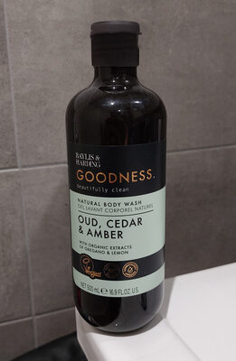 Natural Body Wash Oud, Cedar & Amber