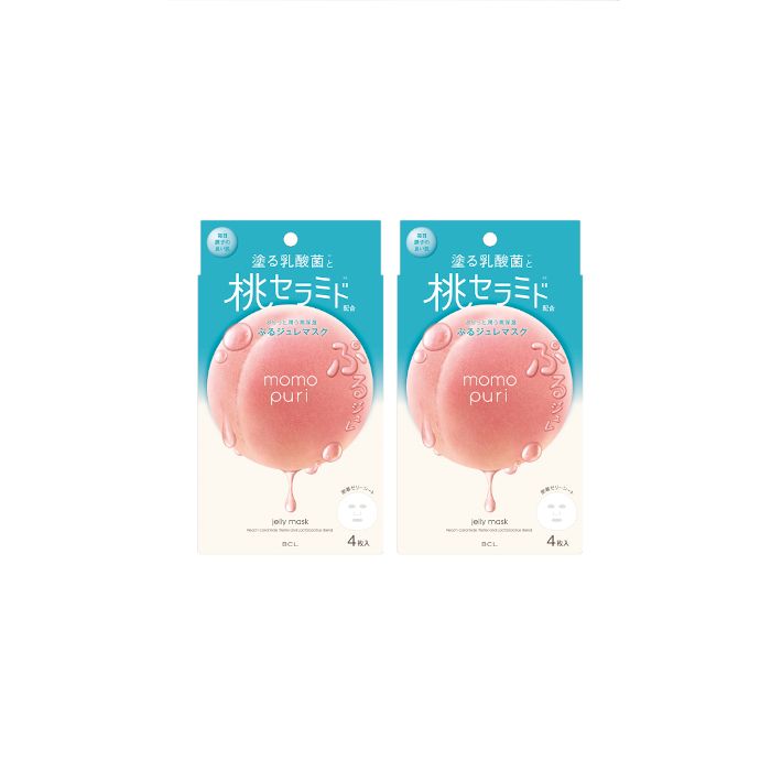 BCL Momo Puri Jelly Mask - 4pc (2ea) Set
