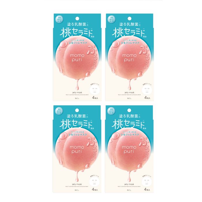BCL Momo Puri Jelly Mask - 4pc (4ea) Set