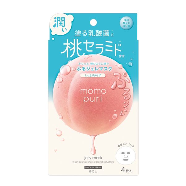 BCL Momopuri Moisturizing Jelly Mask - 4pcs