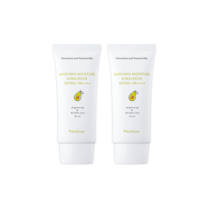 Bellflower Avocado Moisture Sunscreen SPF50+ PA++++ - 50ml (2ea) Set