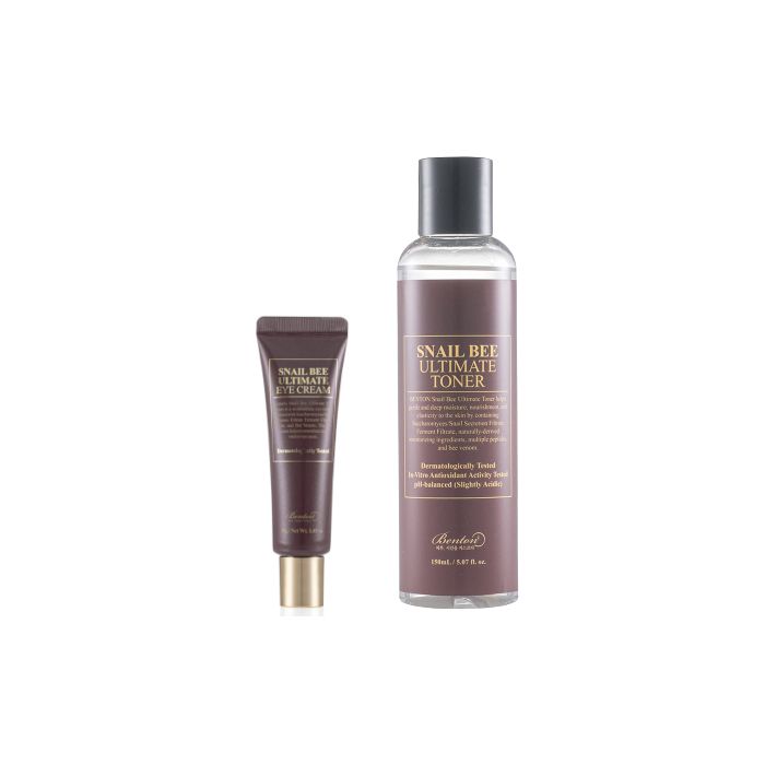 Benton Snail Bee Ultimate Eye Cream - 30g (1ea) + Toner - 150ml (1ea) Set