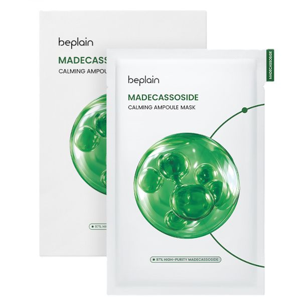 beplain Madecassoside Calming Ampoule Mask - 24ml/5pcs