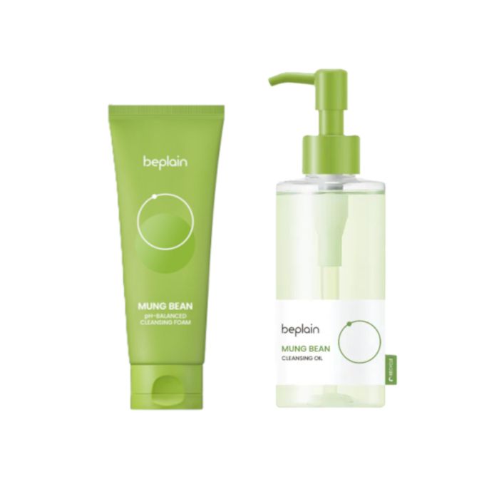 beplain Mung Bean Cleansing Oil + Cleansing Foam Set