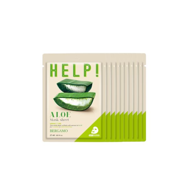 Bergamo Help! Mask Pack - Aloe - 10pcs