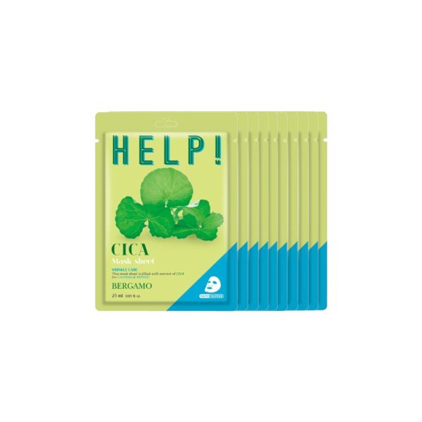 Bergamo Help! Mask Pack - Cica - 10pcs