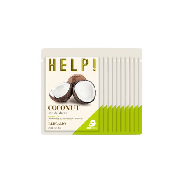 Bergamo Help! Mask Pack - Coconut - 10pcs