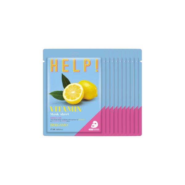 Bergamo Help! Mask Pack - Vitamin - 10pcs