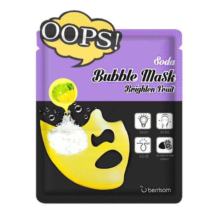 Berrisom Oops! Soda Bubble Mask Brighten Fruit