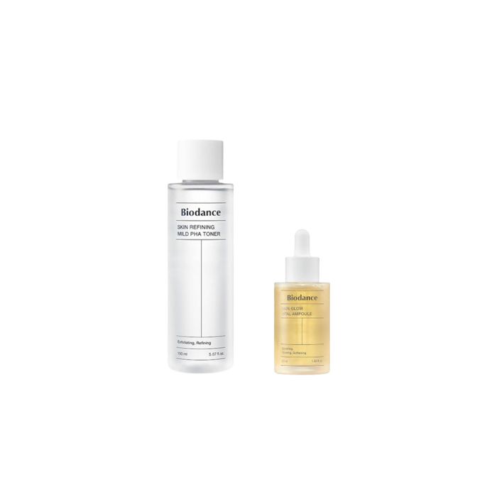 Biodance First Synergy Toner - 150ml + Skin Glow Vital Ampoule - 50ml Set