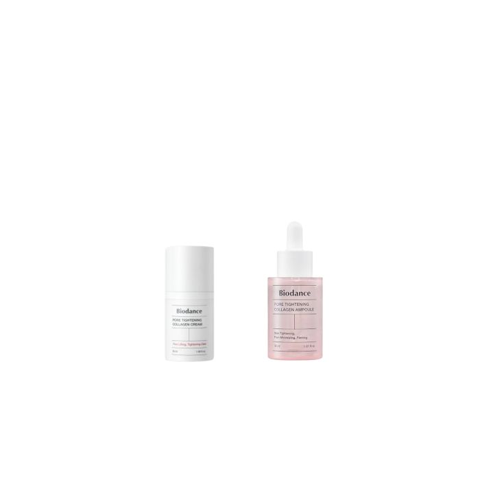 Biodance Pore Tightening Collagen Ampoule - 50ml + Pore Tightening Collagen Cream - 50ml Set