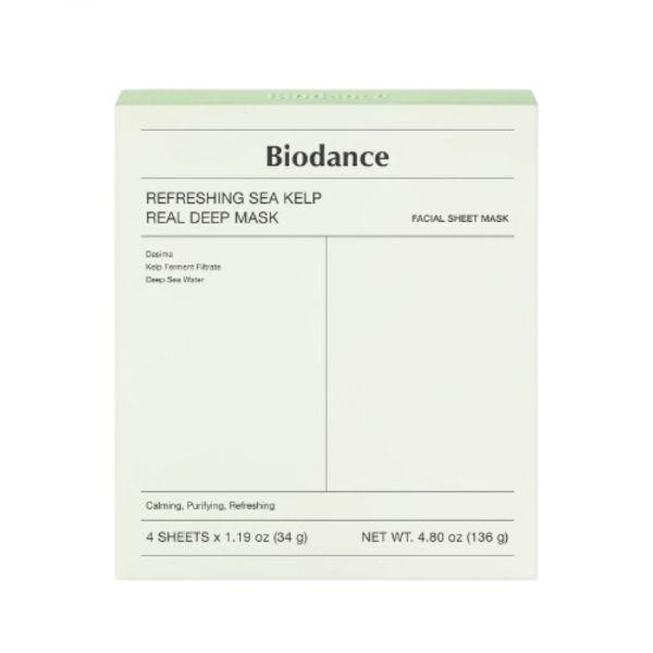 Biodance Refreshing Sea Kelp Real Deep Mask - 4pcs