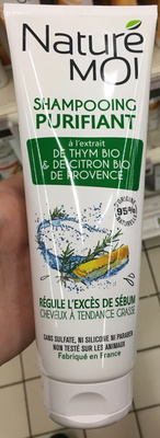 Shampooing purifiant à l'extrait de thym bio & de citron bio de Provence