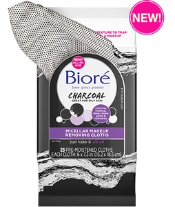 Biore Charcoal Micellar Makeup Removing Cloths
