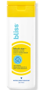 Bliss Block Star Sheer Liquid Daily Sunscreen SPF 50