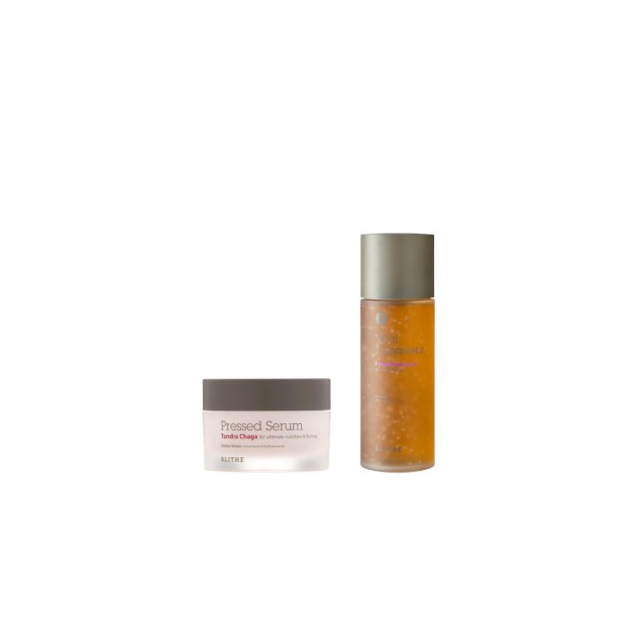 Blithe Blithe - Pressed Serum - Tundra Chaga - 50ml (1ea) + Vital Treatment - No.8 Nourishing Beans - 150ml (1ea) Set