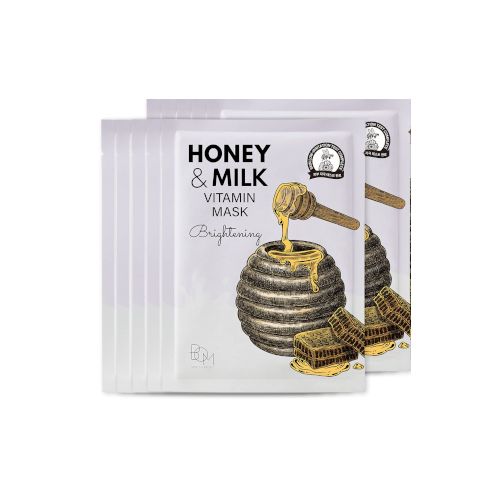 BOM Honey And Milk Vitamin Mask - 10pcs