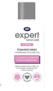Boots Expert Normal Foaming Face Wash + Nourishing Avocado Oil