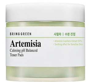 Bring Green Artemisia Calming pH Balanced Toner Pads