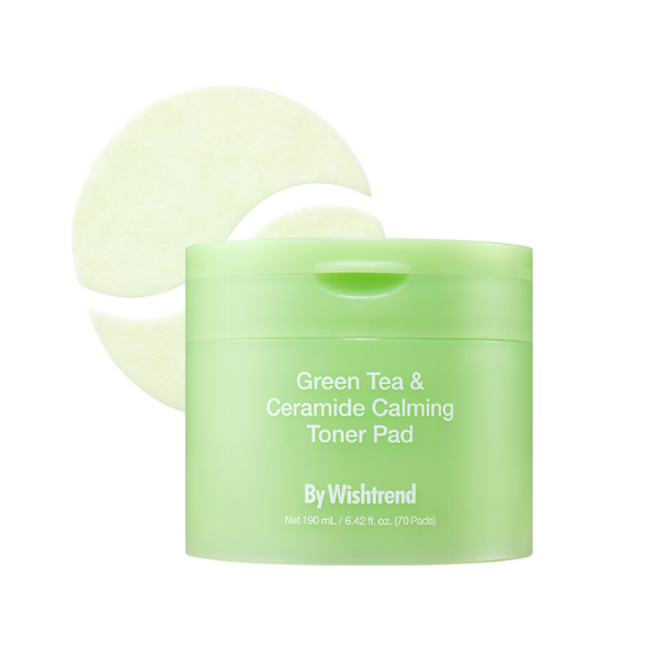 ByWishtrend Green Tea & Ceramide Calming Toner Pad - 190 ml/70 Pads