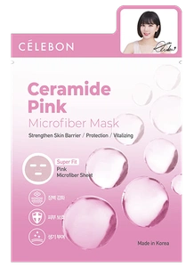CÉLEBON Ceramide Pink Microfiber Mask