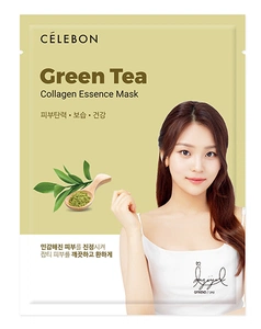 CÉLEBON Green Tea Collagen Essence Mask