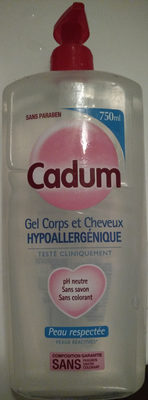 Gel corps et cheveux hypoallergénique