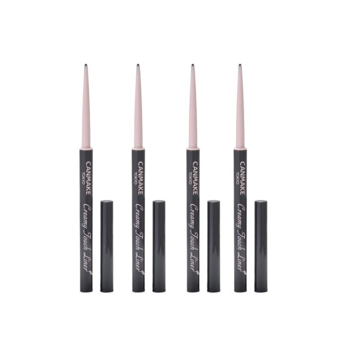 CANMAKE Creamy Touch Liner - 0.08g - 01 Deep Black (4ea) Set