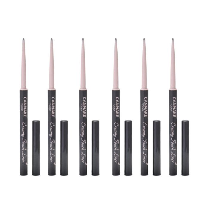 CANMAKE Creamy Touch Liner - 0.08g - 01 Deep Black (6ea) Set