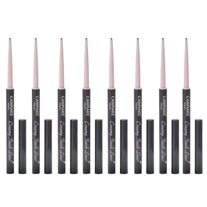 CANMAKE Creamy Touch Liner - 0.08g - 01 Deep Black (8ea) Set