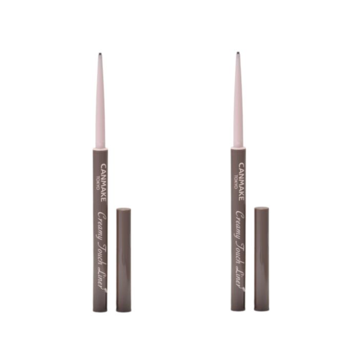 CANMAKE Creamy Touch Liner - 0.08g - 02 Medium Brown (2ea) Set