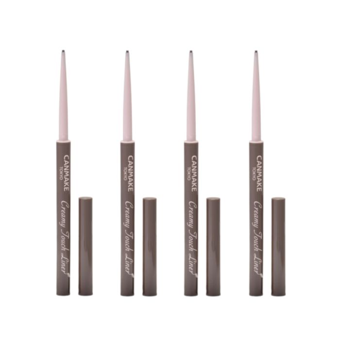 CANMAKE Creamy Touch Liner - 0.08g - 02 Medium Brown (4ea) Set