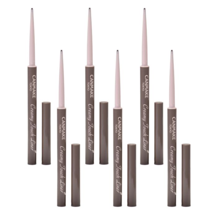 CANMAKE Creamy Touch Liner - 0.08g - 02 Medium Brown (6ea) Set